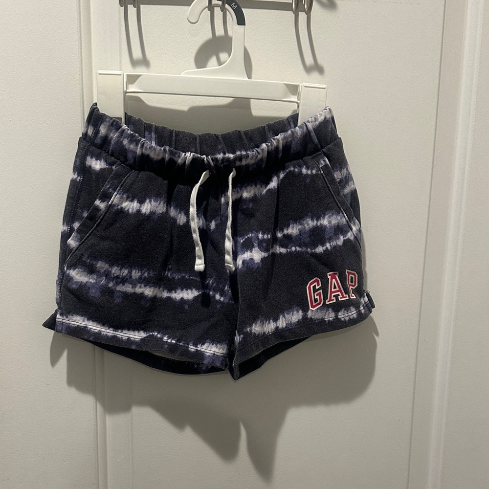 GAP Kids Tie-Dye Shorts - Black and White
